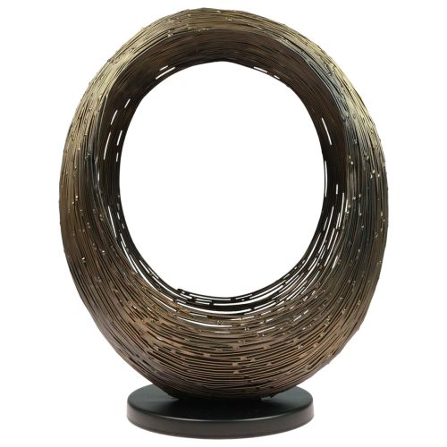 Kynttilänjalka metalli koristeellinen veistos kynttilänjalka H45cm
