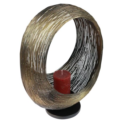 Floristik24 Kynttilänjalka metalli koristeellinen veistos kynttilänjalka H45cm