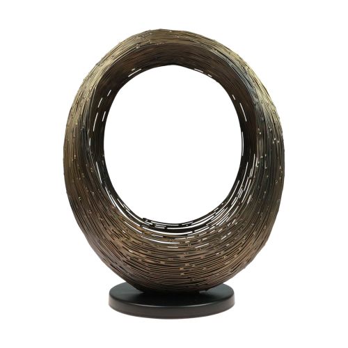 Kynttilänjalka metalli koristeellinen veistos kynttilänjalka H33,5cm