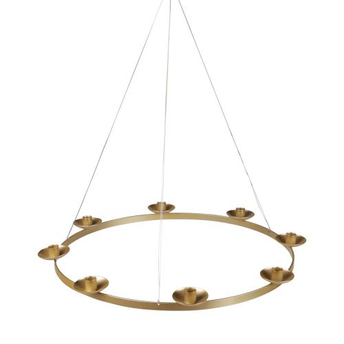 Floristik24 Kultainen riippuva kynttilänjalka Ø34cm K45cm