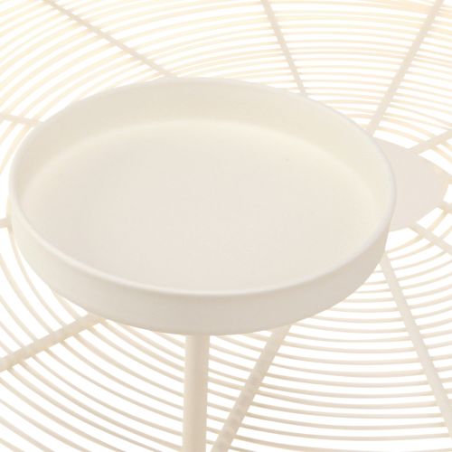 Floristik24 Kynttiläkulho kynttilänjalka 4 pylvään kynttilää kermanvärinen Ø45cm