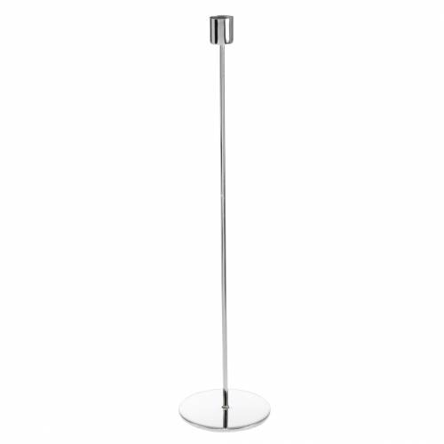 Floristik24 Metallinen kynttilänjalka kapeneville kynttilöille hopea Ø2.2cm K28cm 2kpl