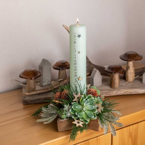 kohteita Kynttilänjalka, pöytäkoristeet joulu, kynttilänjalka tähti H7cm Ø20cm/6.5cm