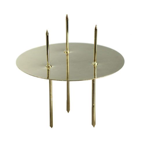 Floristik24 Kynttilänjalka kulta Ø8cm