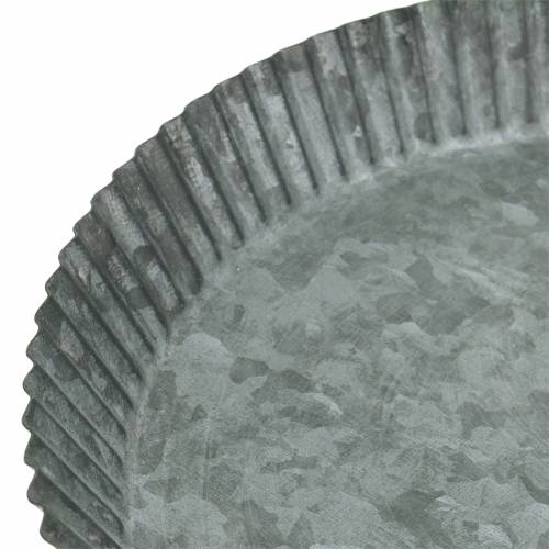 Floristik24 Koristelevy sinkkipannu Ø25cm H3cm