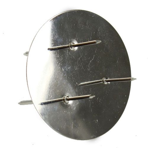 Floristik24 Kynttilänjalka Hopea Ø6cm 12kpl