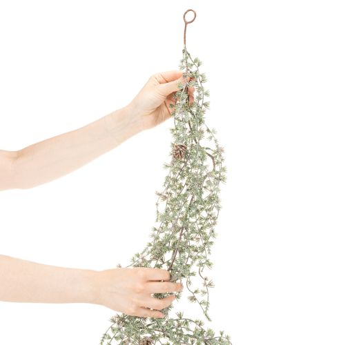 Keinotekoinen seppele, jossa on käpyjä ja neulasia koristeeksi, 185 cm | Floristik24.fi