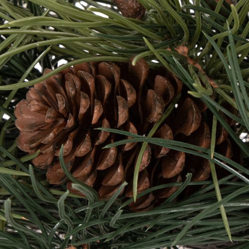 Keinotekoinen männynoksaseppele käpyillä 60 cm | Floristik24.fi
