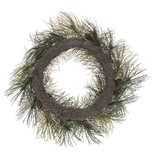 Keinotekoinen männynoksaseppele käpyillä 60 cm | Floristik24.fi
