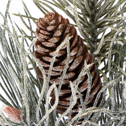 Keinotekoinen männynoksa käpyillä, talvinen, 40 cm | Floristik24.fi