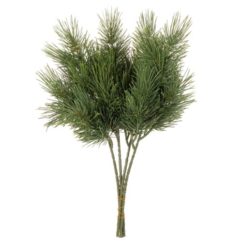 Keinotekoinen männynoksa talvikoristeisiin, 40 cm, 4 kpl | Floristik24.fi