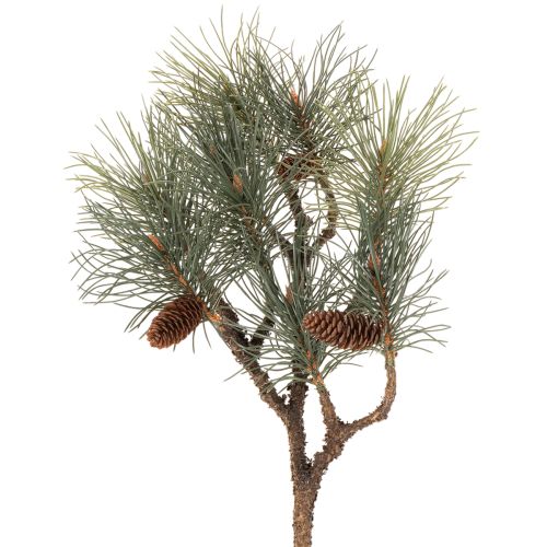 Keinotekoinen männynoksa käpyillä, olohuoneen sisustus, 93 cm