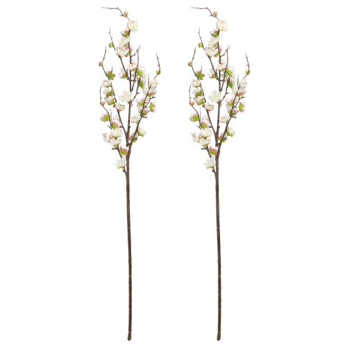 kohteita Kirsikankukka koristeoksa tekooksa Valkoiset kukat 96cm 2kpl
