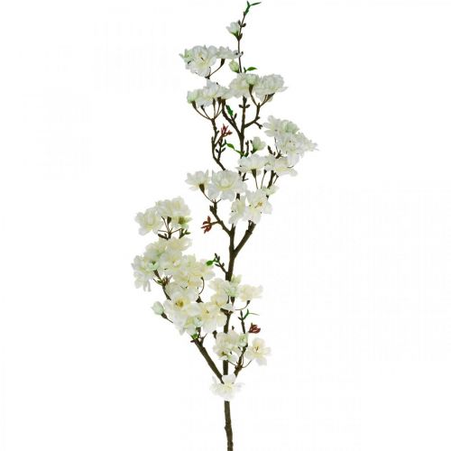 Floristik24 Kirsikanoksa valkoinen tekojousikoriste koristeoksa 110cm