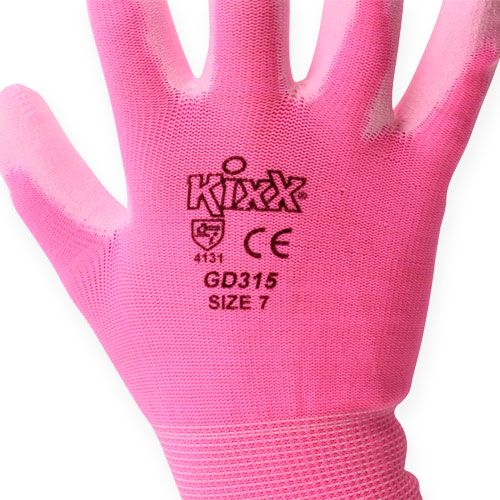 kohteita Kixx puutarhahanskat koko 7 pinkki, pinkki