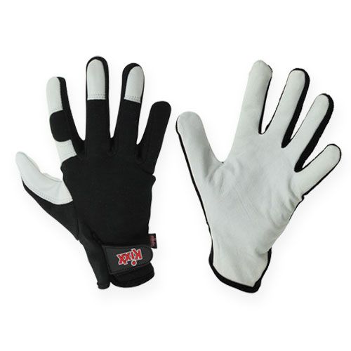 Kixx Lycra Gloves koko 10 musta, vaaleanharmaa