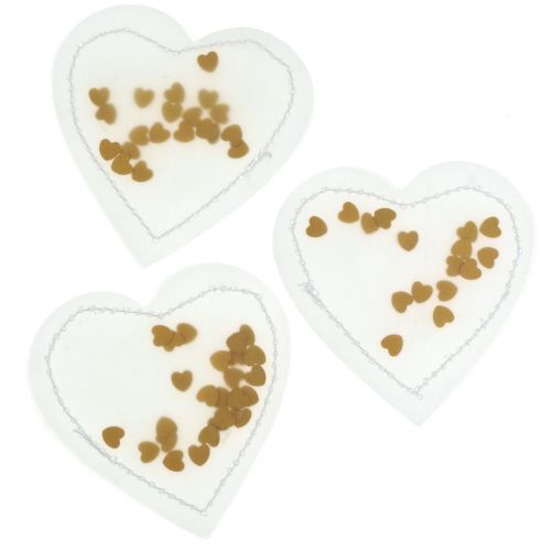 Konfetti sydän kulta 5cm 24 kpl