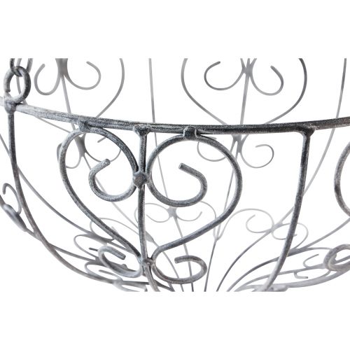 kohteita Metallikori ripustamiseen metallikoristeeseen valkoinen harmaa Ø24cm K19cm