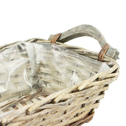 Floristik24 Raffia kori neliön luonto 27cm x 19cm