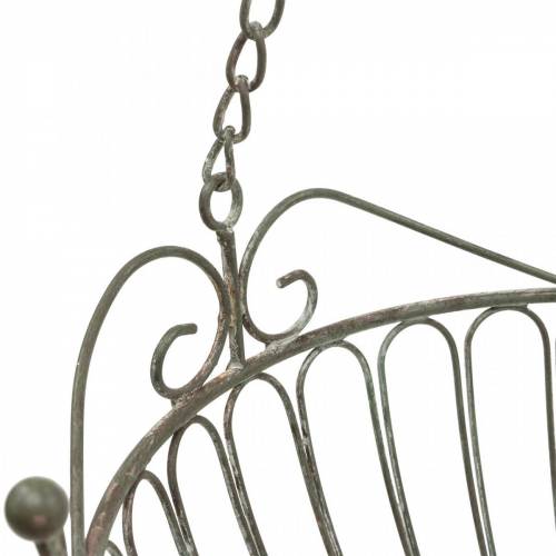 Floristik24 Kukkakori koristekasvikori ruostevalkoinen pesty metalli Ø28/22cm sarja 2 kpl