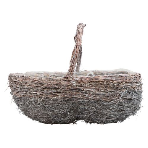 Kori kahvalla kasvikori kalkittu 40/34/27cm sarja 3