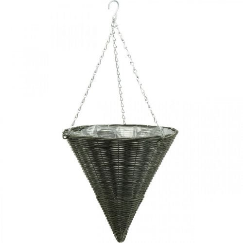 Kori vaalea kartiolaukku harmaa Ø35cm K37cm
