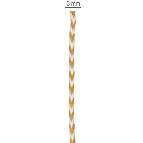 Lahjanauha, kaksivärinen naru, 3 mm, 20 m | Floristik24.fi