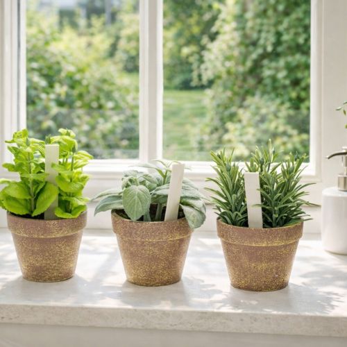 kohteita Tekoyrttiruukku koristeyrteillä keittiöön, puutarhaan, parvekkeelle tai terassille, 15 m³, 3 kpl