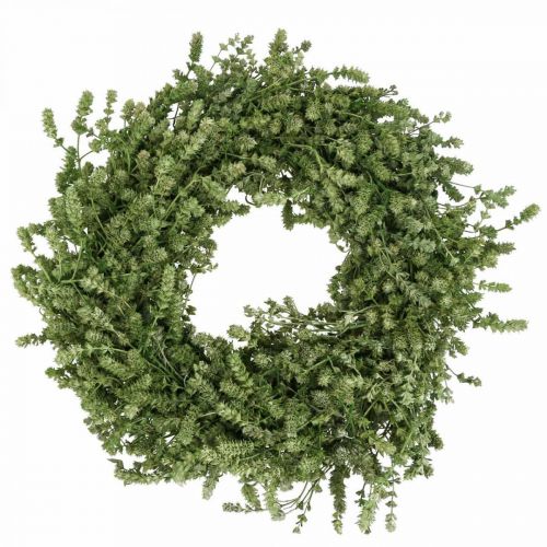kohteita Jouluseppele vihreä kuivattu kukka seppele pellavayrtti Ø34cm