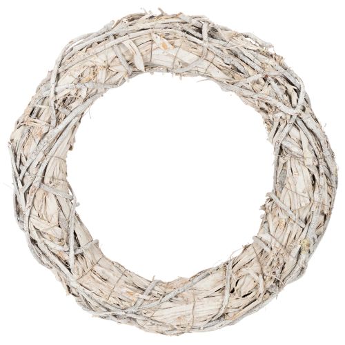 Pyöreä oksakranssi askarteluun ja koristeluun, ovikranssi 50cm