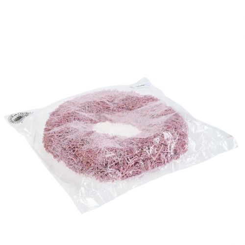 Floristik24 Viiniklustereiden seppele Ø29cm vaaleanpunainen