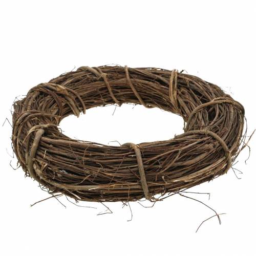 Floristik24 Koristeellinen seppele paju Ø25cm luonnollinen oviseppele tai seinäseppele