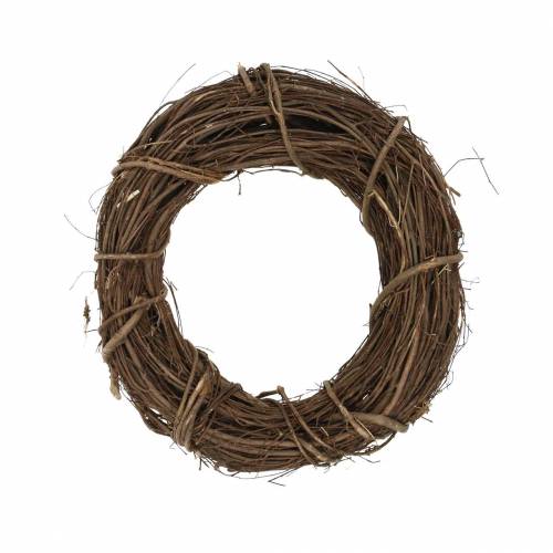 Floristik24 Koristeellinen seppele paju Ø25cm luonnollinen oviseppele tai seinäseppele