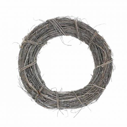 Deco seppele Paju Ø25cm Valkoinen pesty Deco seppele Paju Ø25cm Valkoinen pesty