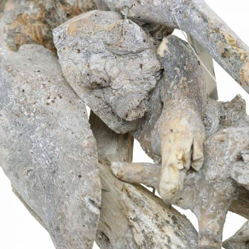 Floristik24 Seppele Juuri Puu Harmaa Luonnollinen Deco Juuriseppele Ø40cm K9cm