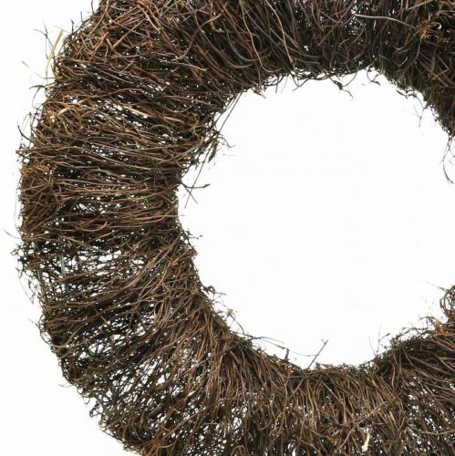 Viiniköynnösseppele Iso ruskea seppele viiniköynnöksen oksista Luonnollinen seppelepuu Ø45cm