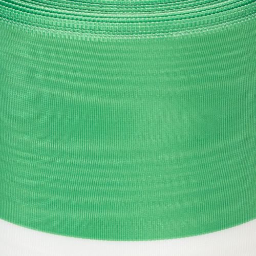 Moiré-seppelenauha 125 mm x 25 m vihreänä ja valkoisena, taftista kudottu nauha, kansallisnauha, koristenauha | Floristik24.fi