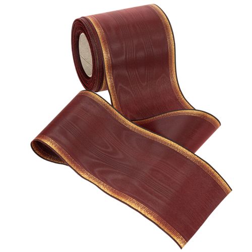 kohteita Bordeaux-seppelenauha 100mm moiré-tafti hääkoristelu