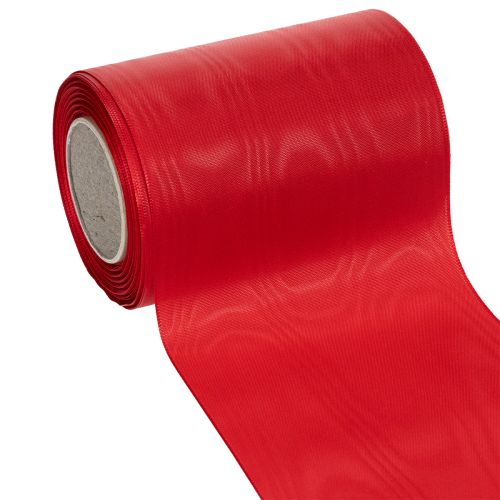 Punainen seppelenauha 125 mm x 25 m - Hautajaiskukkakauppaan, kirjaimiin ja koristeluun tarkoitettu nauha ostaa | Floristik24.fi