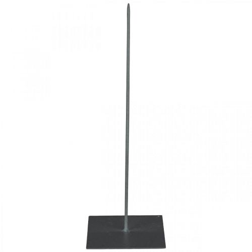Floristik24 Seppeleen pidike Musta metallinen seppeleen jalusta H30cm