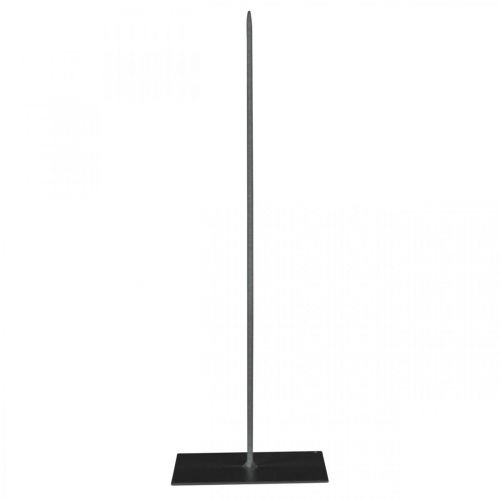 Floristik24 Seppeleen pidike Musta metallinen seppeleen jalusta H30cm