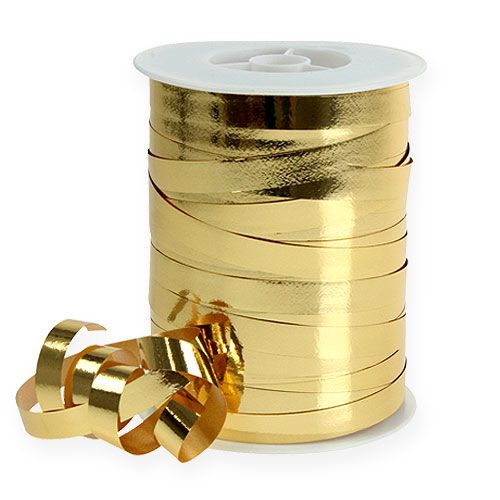 Curling nauha kiiltävä 10mm 250m Gold
