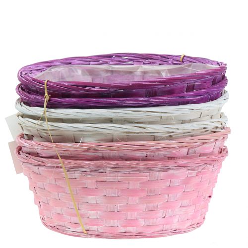 kohteita Sirukori pyöreä purppura/valkoinen/pinkki Ø25cm 6 kpl