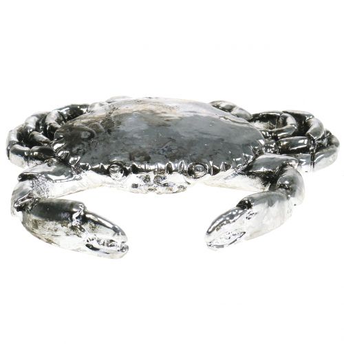 Floristik24 Deco syöpä antiikkihopea 12cm