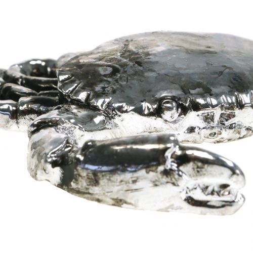 Floristik24 Deco syöpä antiikkihopea 12cm