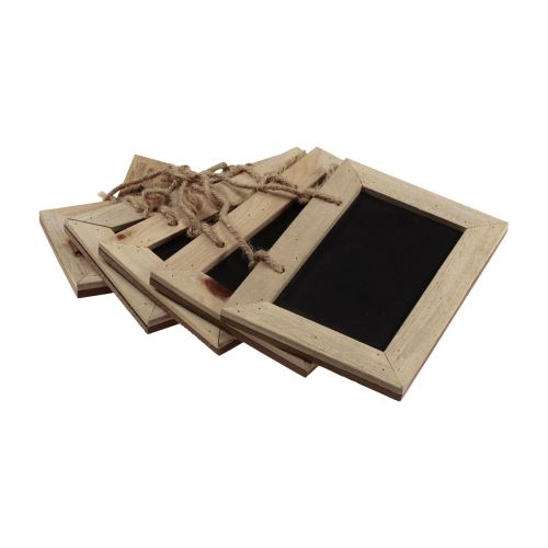 Floristik24 Liitutaulut puulevyjen ripustamiseen luonnollinen 15x10cm 5kpl