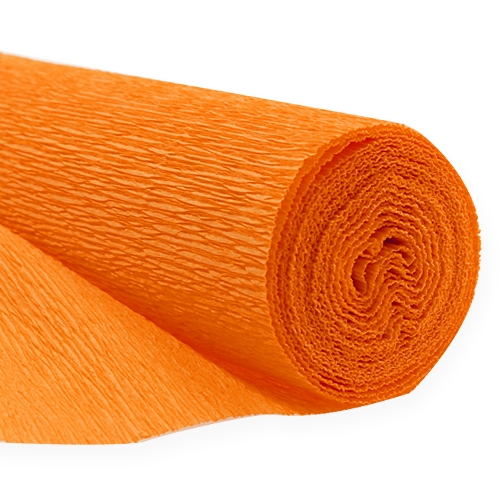 Kukkakaupan kreppipaperi Oranssi 50x250cm