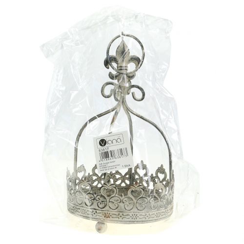 Floristik24 Kruunu ripustettavaksi antiikki kerma Ø10,5cm