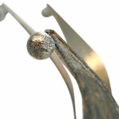 Floristik24 Kruununmetallinen kultainen antiikkilook Ø13,5/17,5cm 2 kpl setti