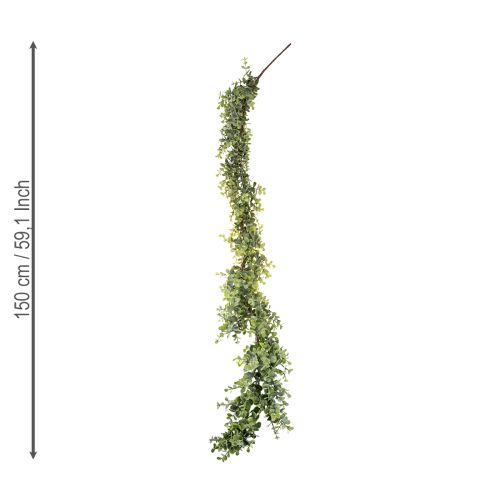 kohteita Keinotekoinen eukalyptusseppele koristeellinen seppele vihreä 150cm